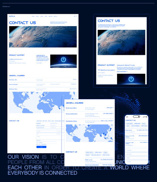 nokia公司網站ui設計
